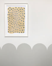 Load image into Gallery viewer, Mini Spots Abstract Print - Mustard & Black