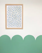 Load image into Gallery viewer, Mini Spots Abstract Print - Cream & Blue