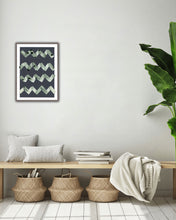 Load image into Gallery viewer, Wave Abstract Print - Charcoal