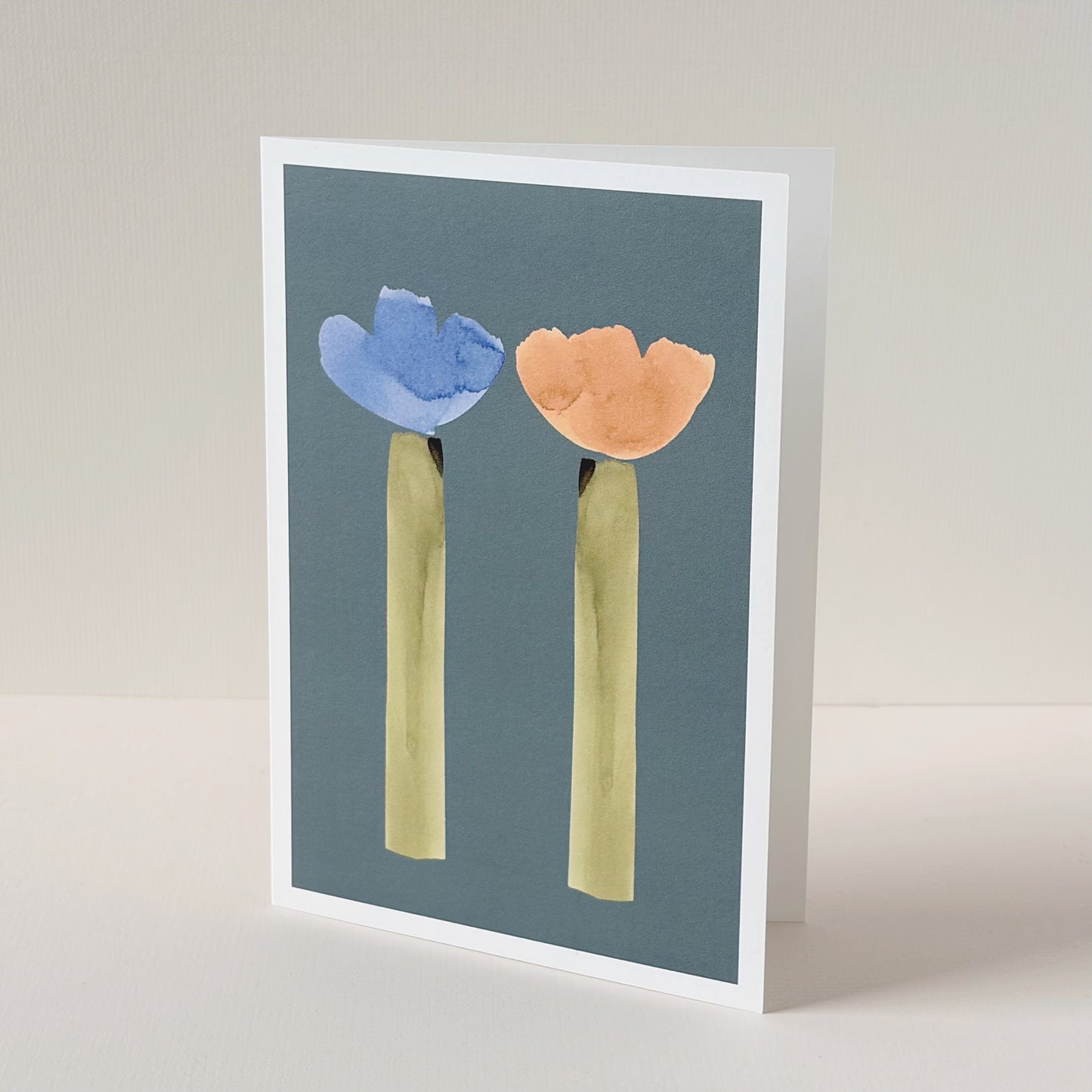 Double Poppy Card