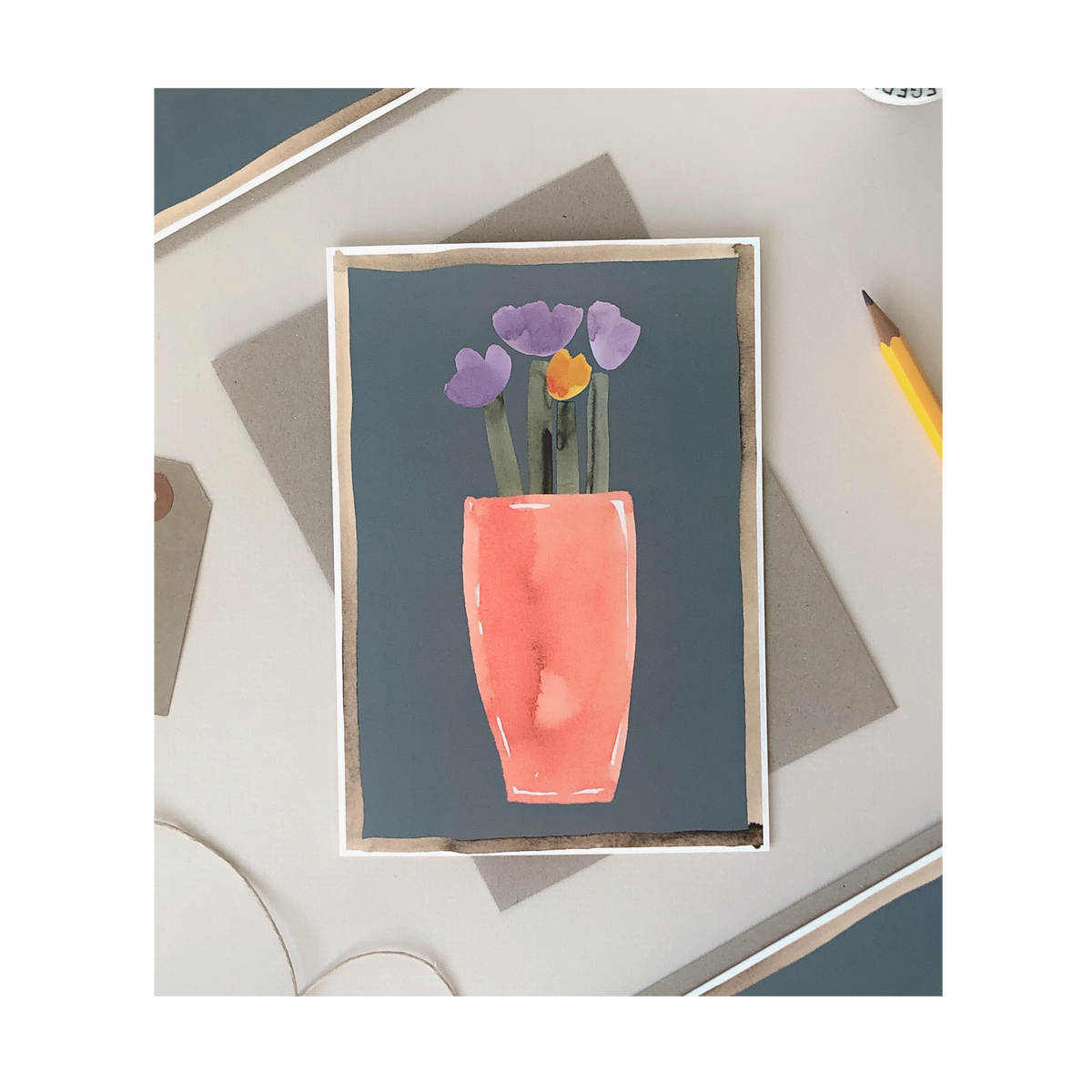Tulip Pot Card Purple Per Mano Mia tulip-pot-card-purple-per-mano-mia