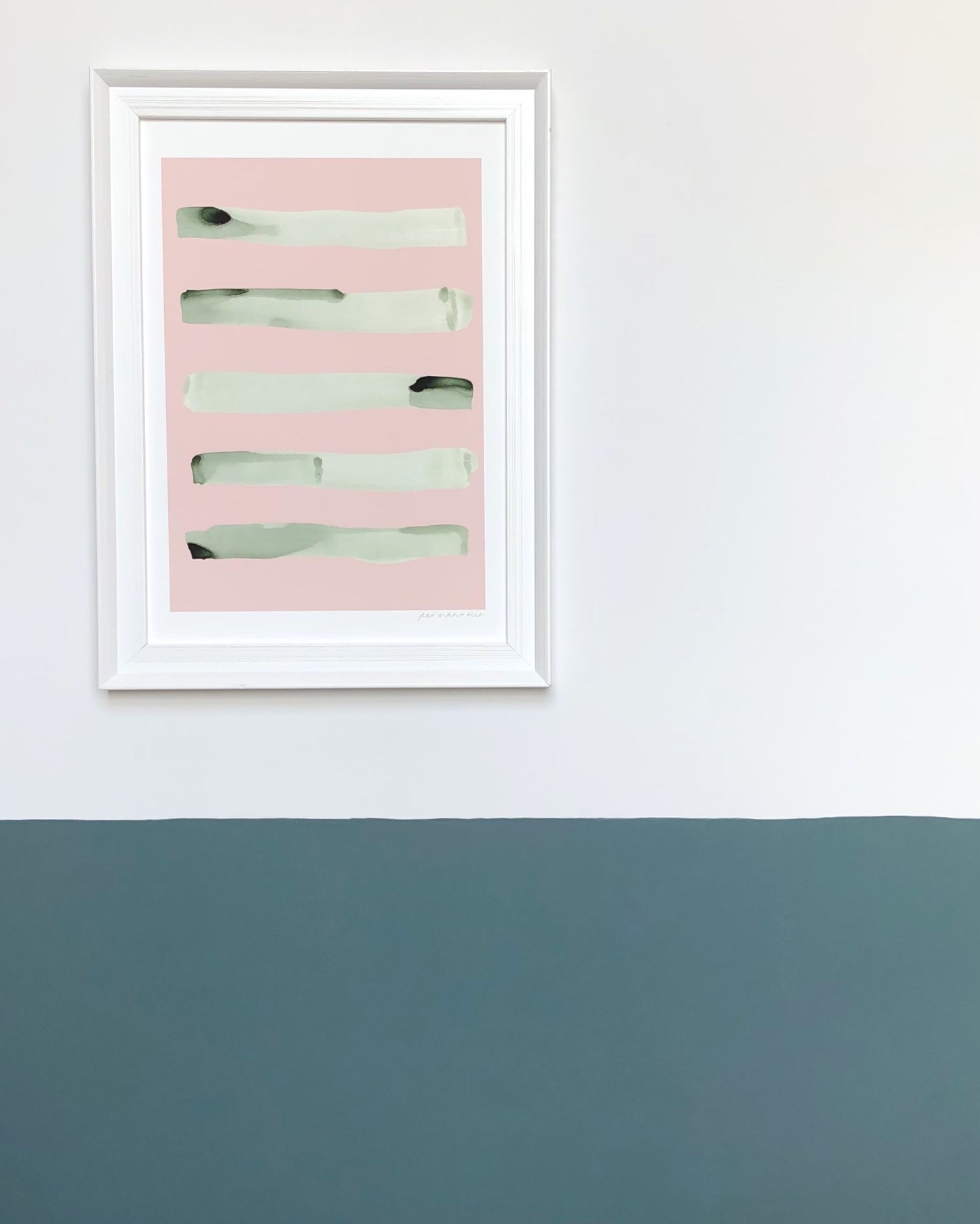 Stripe Abstract Print - Pink