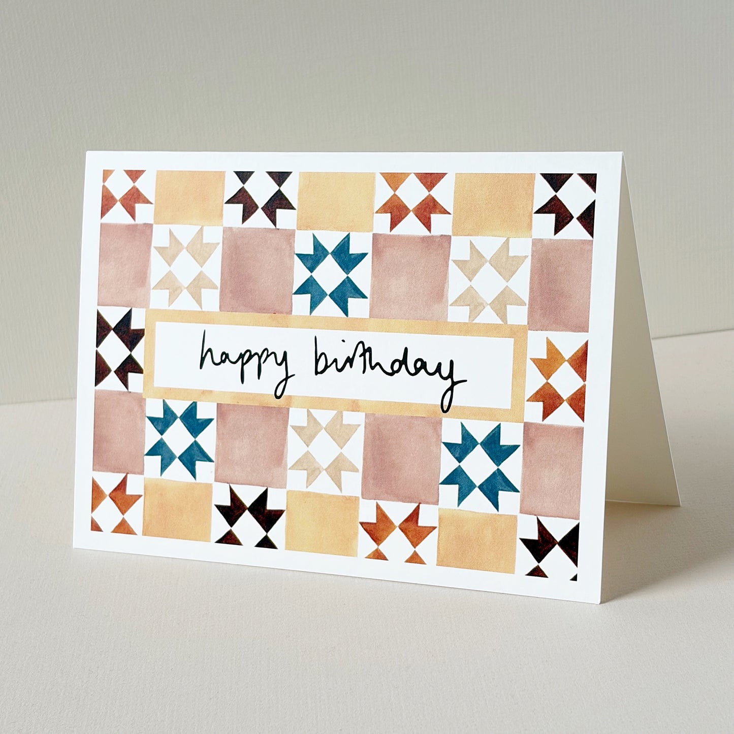 Happy Birthday Vintage Tiles Card