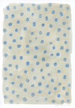 Load image into Gallery viewer, Mini Spots Abstract Print - Cream & Blue
