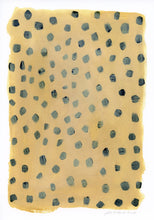 Load image into Gallery viewer, Mini Spots Abstract Print - Mustard & Black