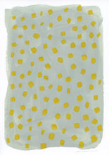 Load image into Gallery viewer, Mini Spots Abstract Print - Teal & Yellow