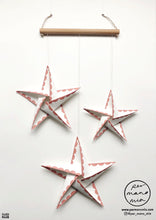 Load image into Gallery viewer, Wall Hanging - Triple Star In Blush Rose
