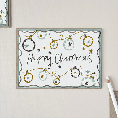 Baubles Christmas Card