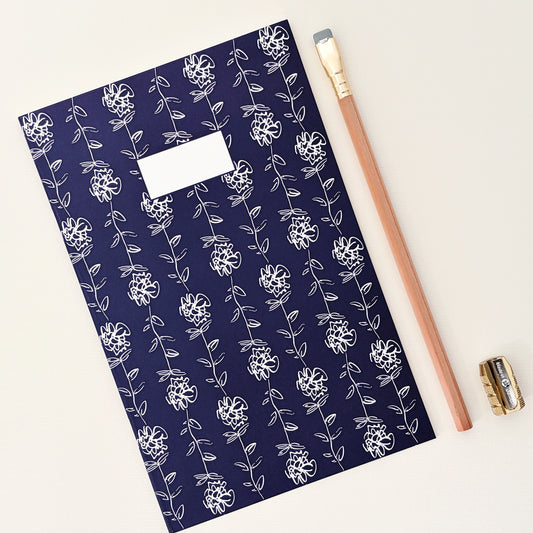 Ranunculus On Blue - Creative Use Notebook