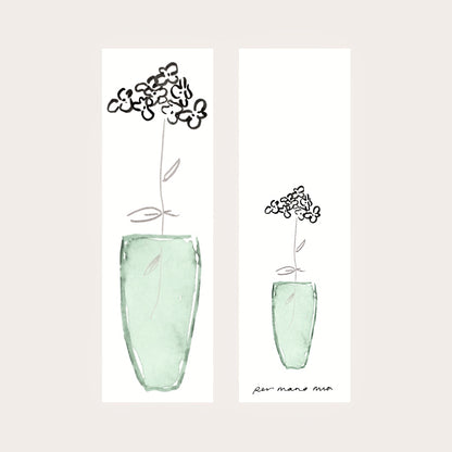 Verbena In Green Glass - Bookmark