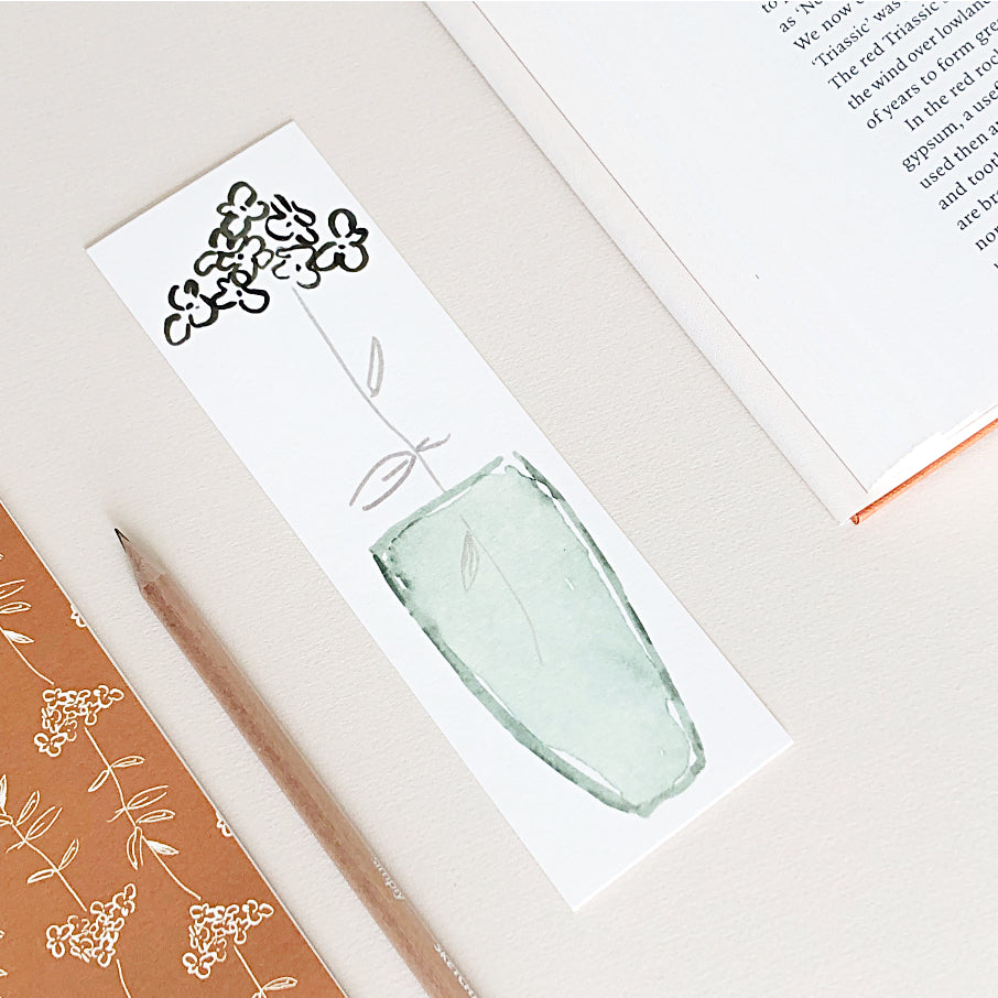 Verbena In Green Glass - Bookmark