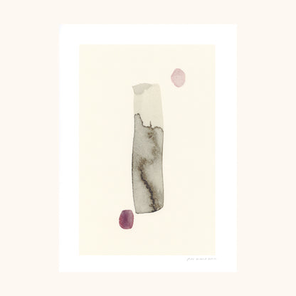 Dot Dash Abstract Print - Cream