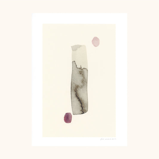 Dot Dash Abstract Print - Cream