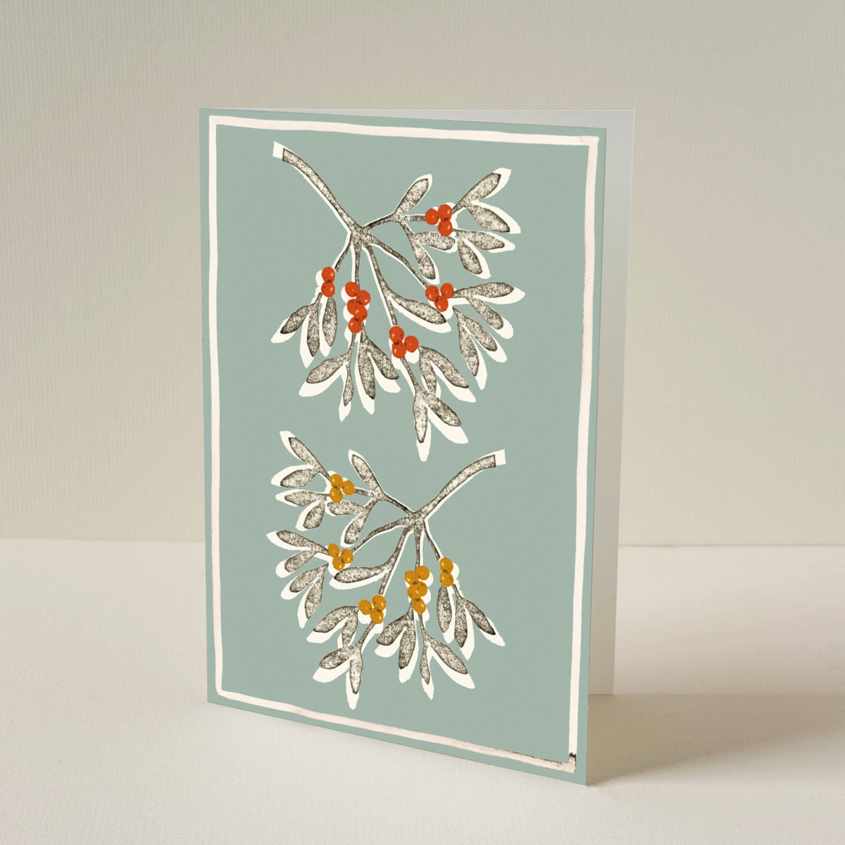 Vintage Branch Christmas Card