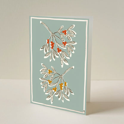 Vintage Branch Christmas Card