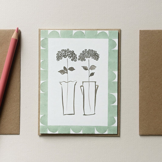 Double Flower Vase Mini Card