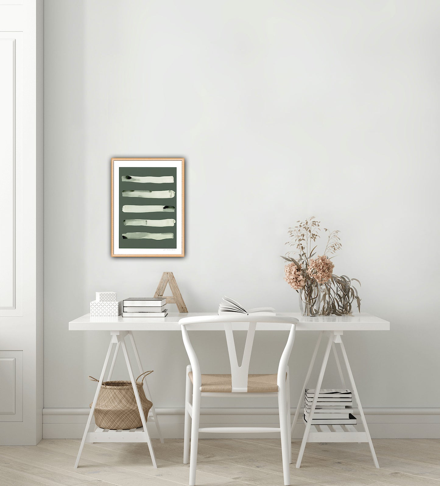 Stripe Abstract Print - Green