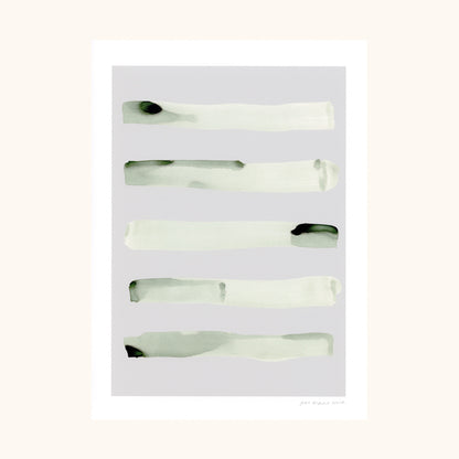Stripe Abstract Print - Grey