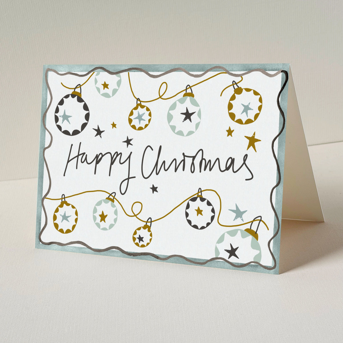 Baubles Christmas Card