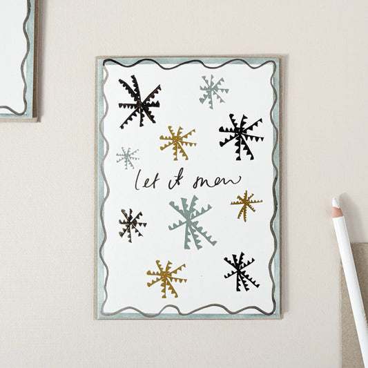 Let It Snow Christmas Card