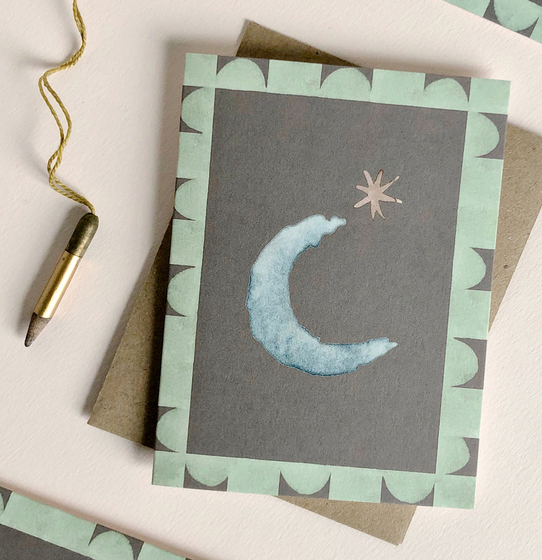 Moon & Star Mini Card