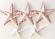 Load image into Gallery viewer, 5 Star Garland - Vintage Pink Scallop Edge
